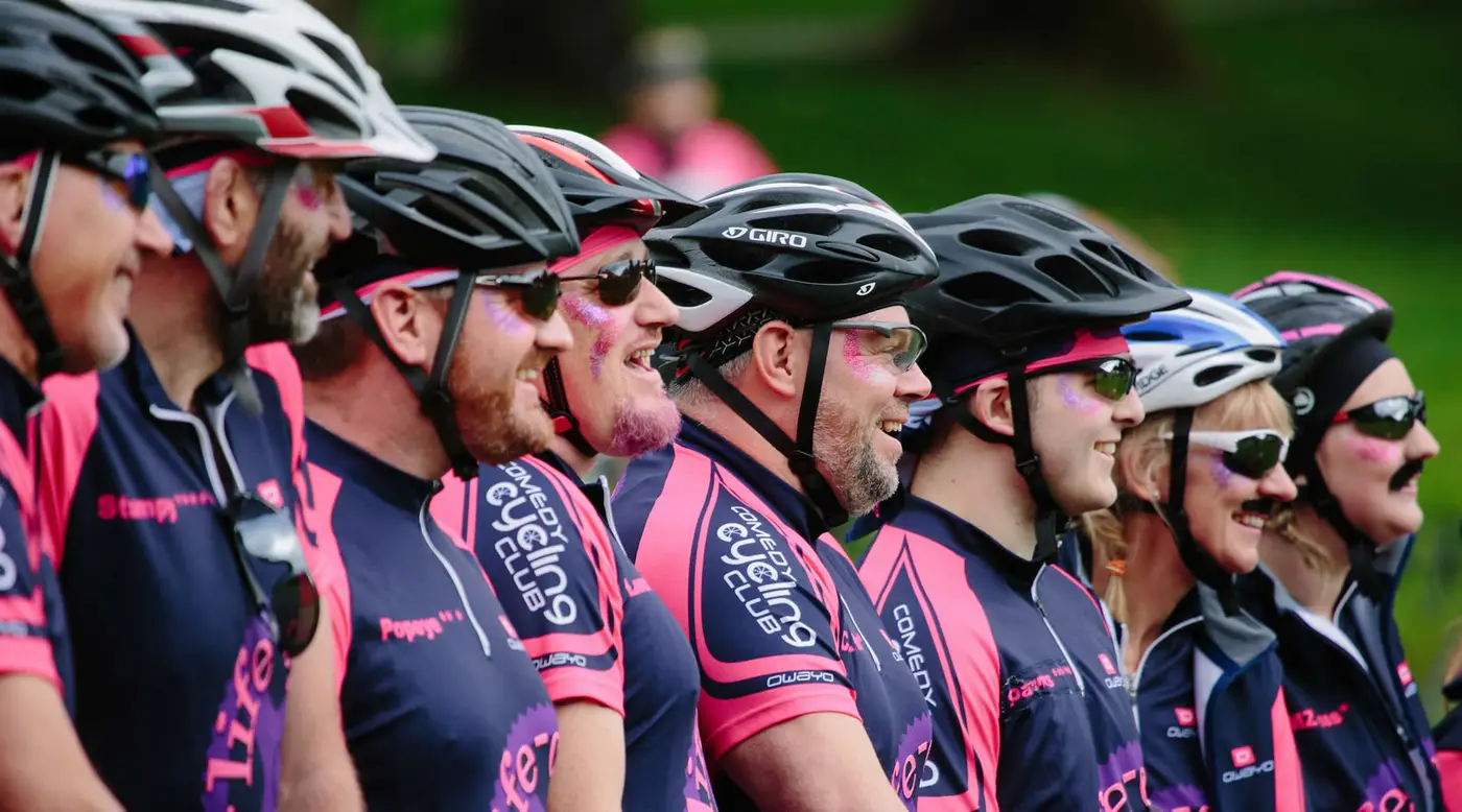 group charity road cycling event